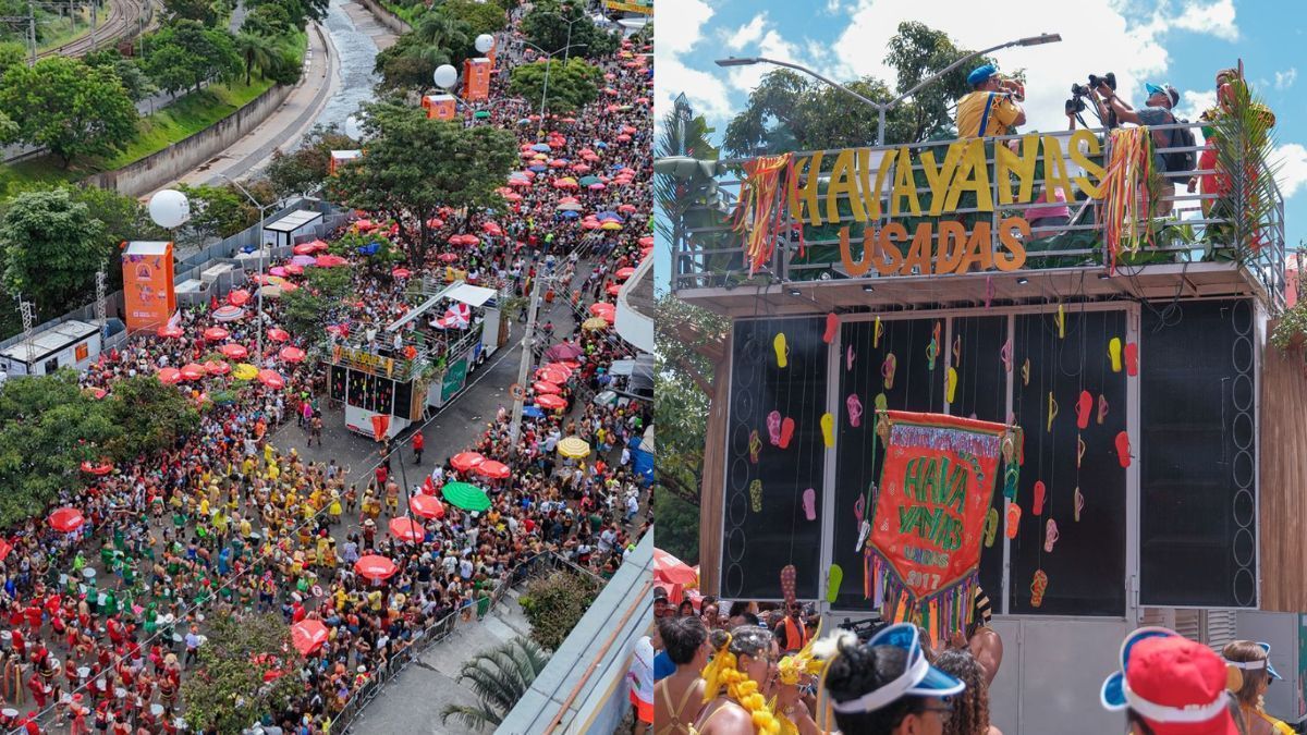 Veja fotos do bloco 'Havayanas Usadas' no Carnaval de BH 2025