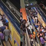 Estações do metrô em BH ficam superlotadas após forte chuva na capital
