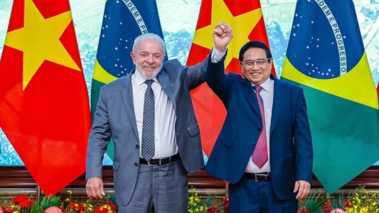Lula com o Primeiro-Ministro do Vietnã, Pham Minh Chinh