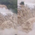 Vídeo: chuva forma cachoeira em Petrópolis (RJ); cidade declarou estado de emergência