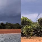 Tornado impressionante é flagrado em Três Marias (MG); veja vídeo