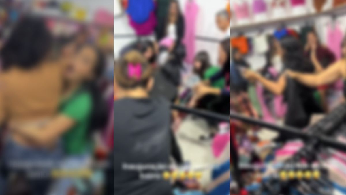 'Empurrão e puxão de cabelo': clientes brigam por roupas de R$ 10 em loja em BH