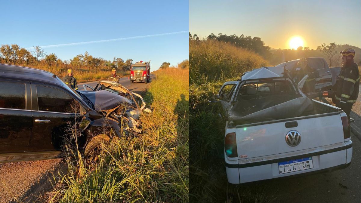 Casal morre em acidente entre picape e Hilux na BR-365, em Patrocínio