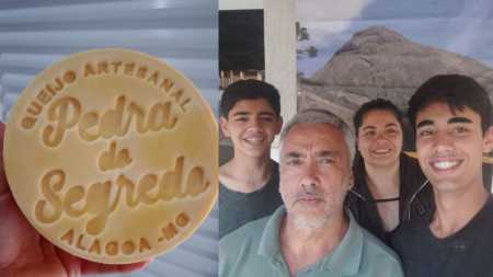 Queijo Pedra do Segredo e família produtora