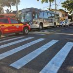 Mulher é atropelada por ônibus na região Oeste de Belo Horizonte