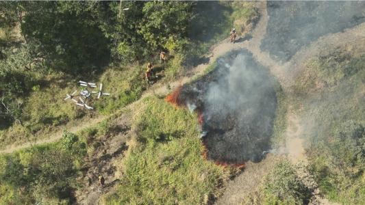 Estudos avaliam uso de drones agrícolas no combate a incêndios em Minas Gerais