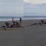 Girocóptero cai e mata duas pessoas em praia de Areias Alvas no RN
