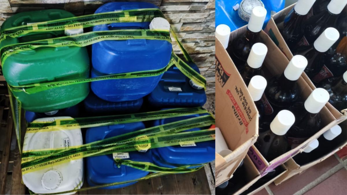 Mapa apreende mais de 1.300 litros de bebidas irregulares no litoral do PR