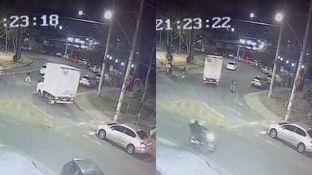 Homem rouba caminhão, tenta atropelar militares e é preso em Contagem, na Grande BH