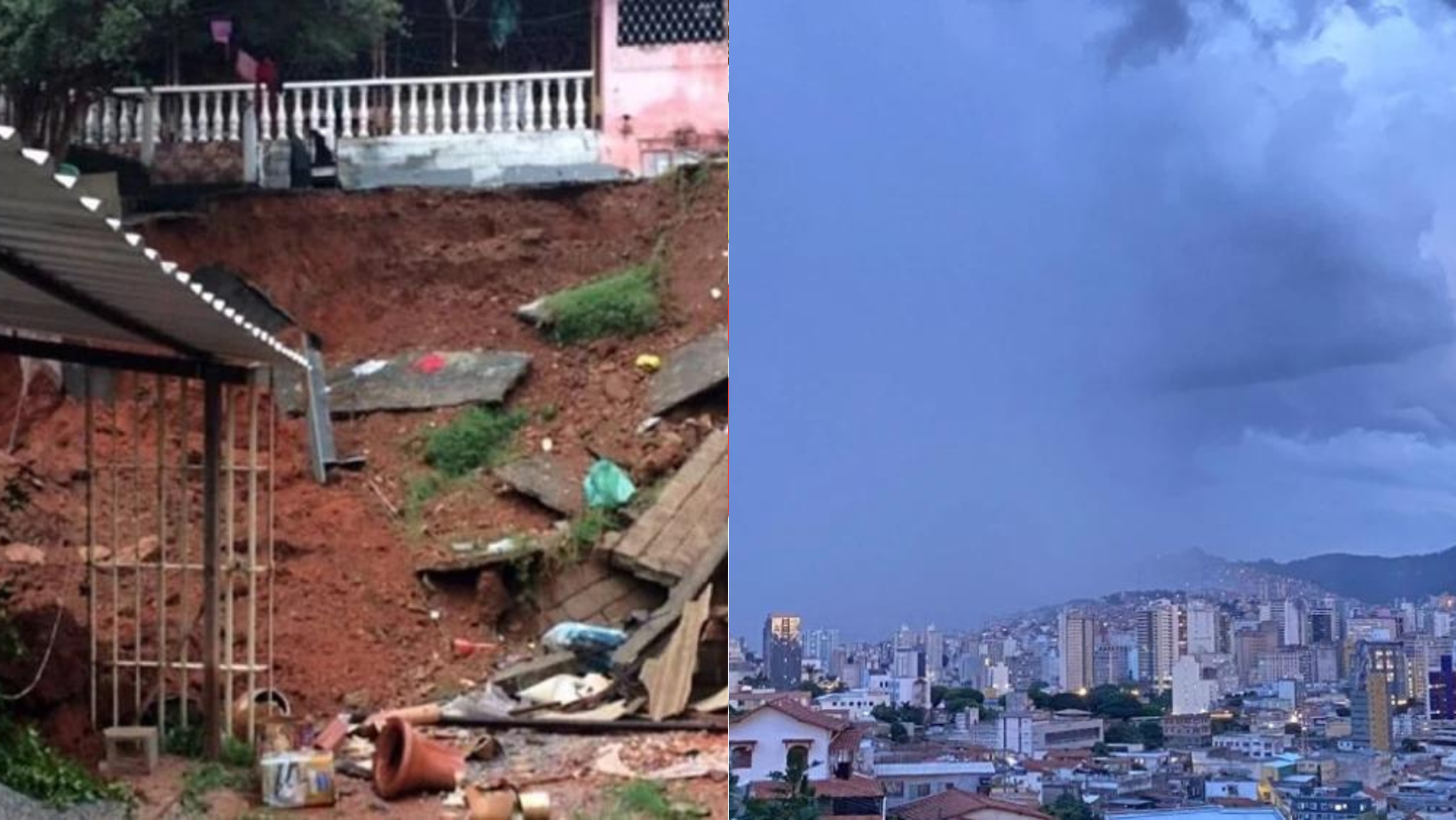 Mais da metade das regionais de BH estão sob alerta de risco de deslizamentos; veja quais
