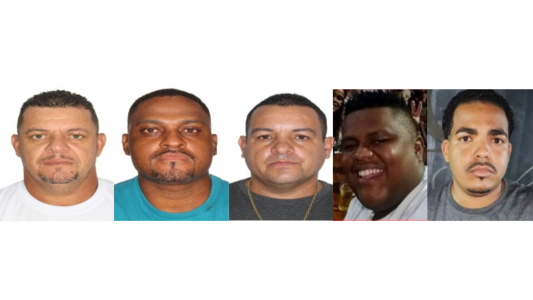 Flávio Celso da Silva, Fabiano Alves Campos, Leandro Roberto da Silva, Marcelo Alves Rodrigues e Agnes Darnlei Santos Nascimento