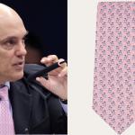Julgamento de Bolsonaro: gravata de cachorrinhos usada por Moraes custa R$ 1.300