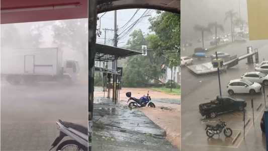 Temporal atingiu a cidade de Ipatinga nesta sexta-feira (12)