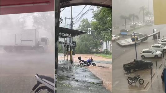 Temporal atingiu a cidade de Ipatinga nesta sexta-feira (12)