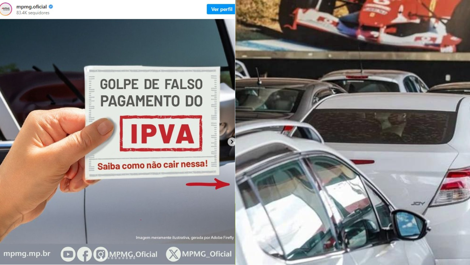 Golpe do IPVA: Governo de Minas alerta para cuidados e falso pagamento