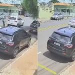 Vídeo: motorista é prensado contra o próprio carro após briga de trânsito no interior de Minas