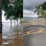 Veja antes e depois de avenida tomada pela água do Guaíba em Porto Alegre (RS)