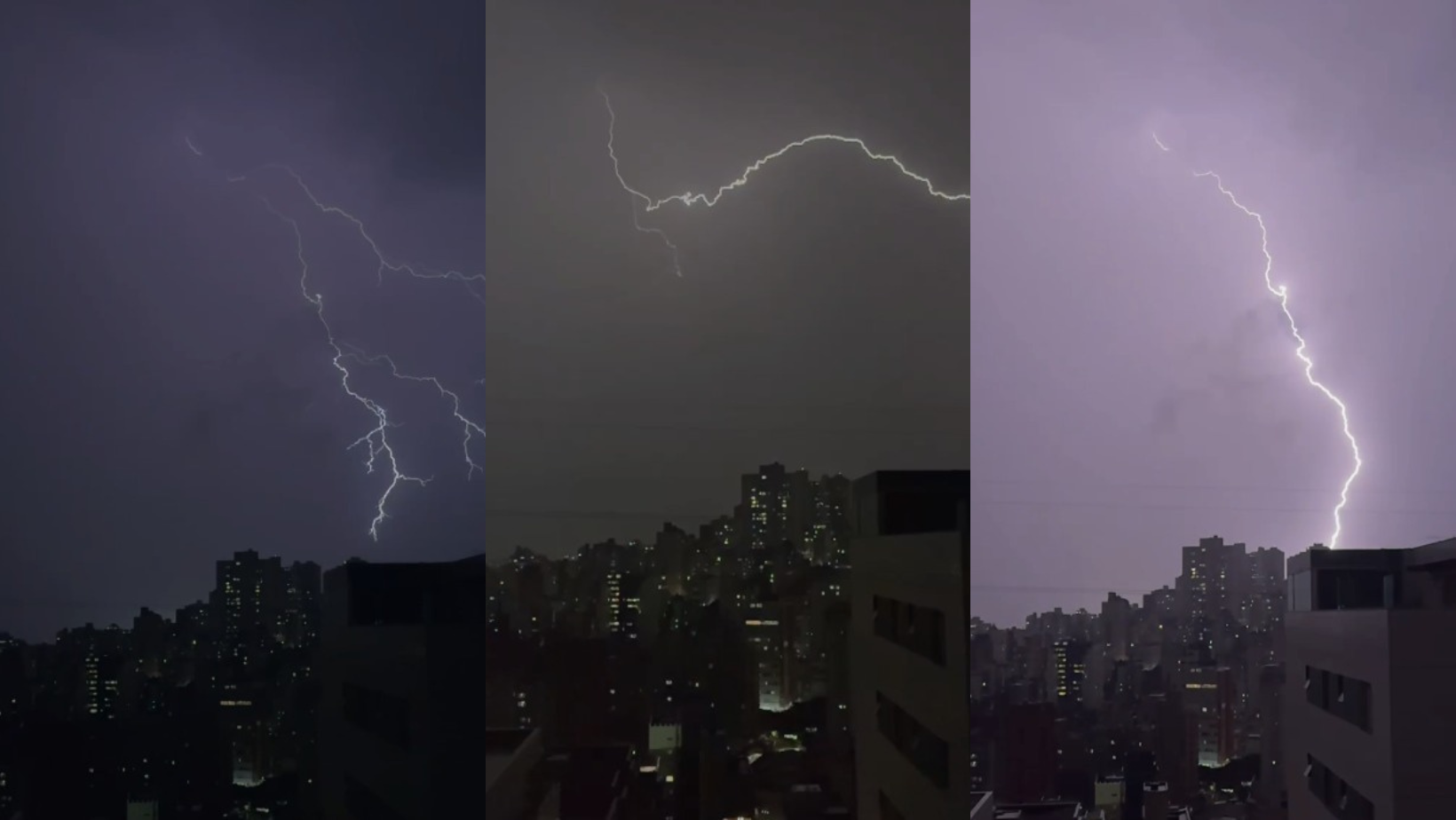 Chuva em BH: capital registra mais de 280 quedas de raios em duas horas