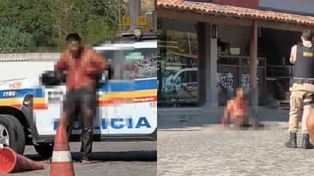 Homem em surto esfaqueia filho de 4 anos e agride policiais no Vale do Mucuri