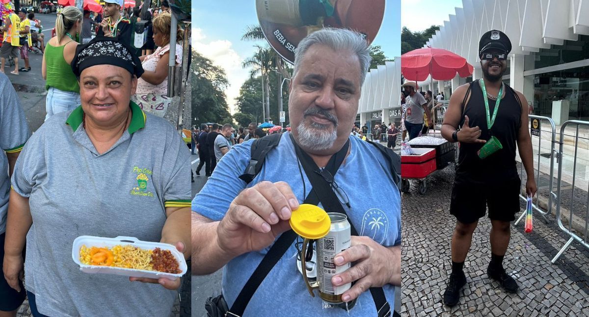 Concentração do bloco “Chama o Síndico” tem folião animado e comerciantes criativos