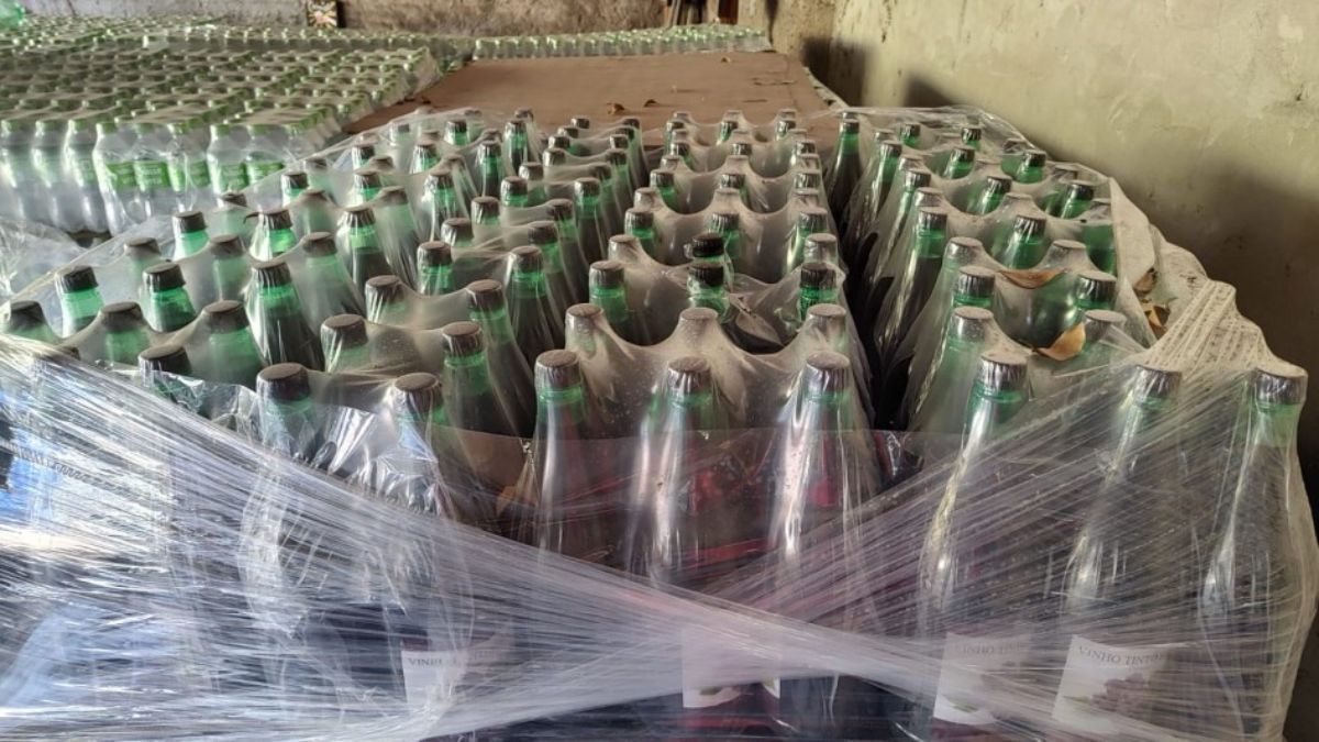 Mais de 6 mil litros de vinhos clandestinos são apreendidos no RS