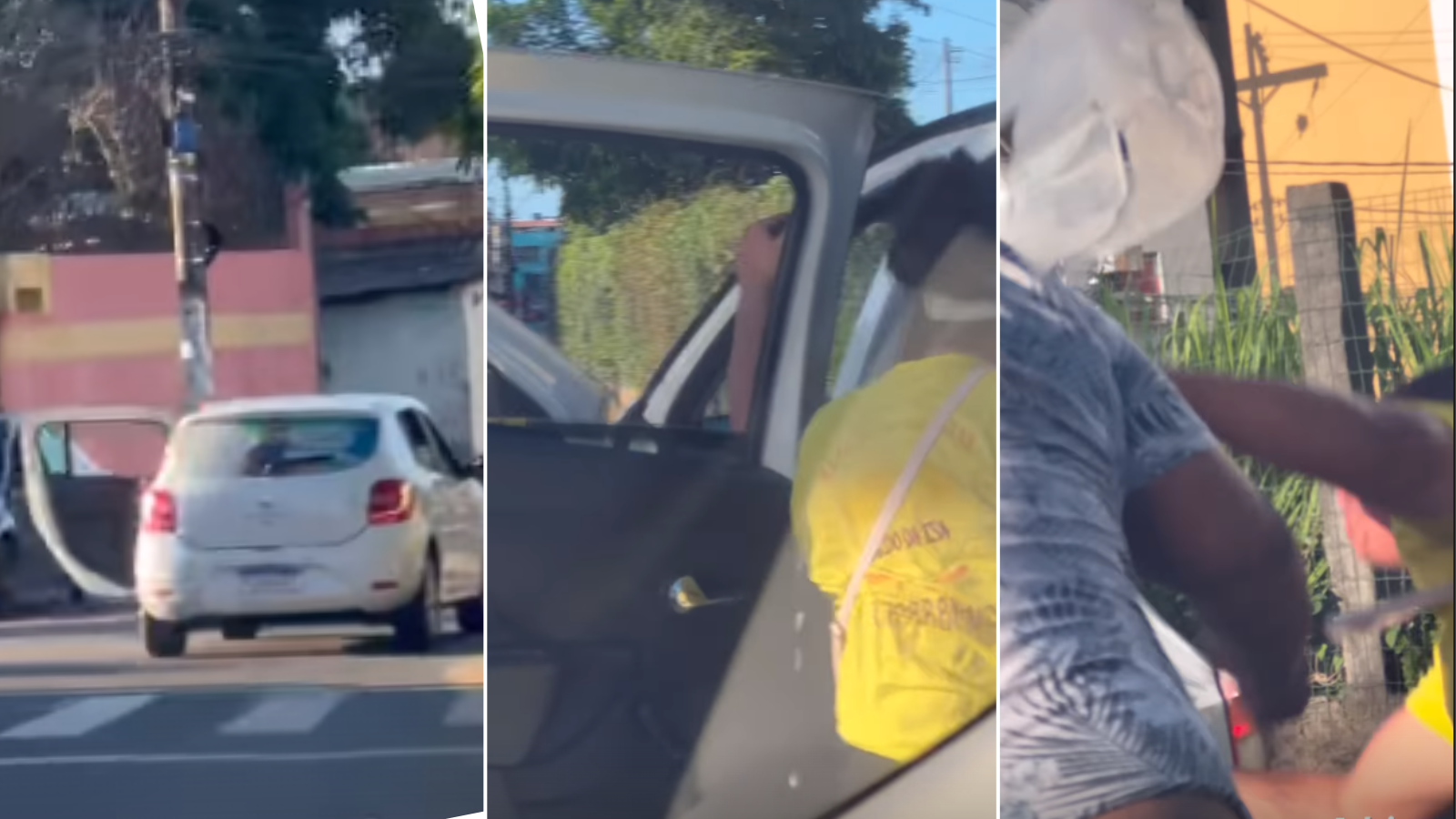 Vídeo: motorista de aplicativo agride passageira em Salvador, na Bahia