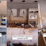 Influenciadora mostra antes e depois de casa inundada no RS: 'força para recomeçar'