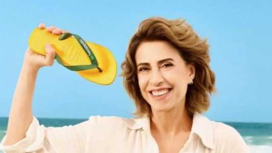 Fernanda Torres em propaganda da Havaianas
