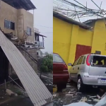 Vídeo: chuva arranca telhados, árvores e interdita ruas em Ponte Nova