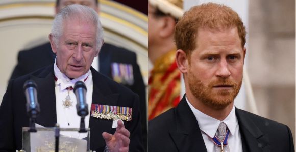 Rei Charles III e príncipe Harry