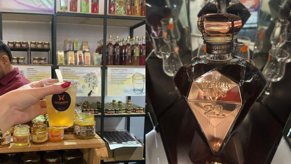 Cachaça de R$ 15 mil com diamante e drinks com chá atraem público na Expocachaça