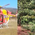 Ciclista escorrega em pedra e cai de grande altura na MG-10, na Serra do Cipó