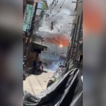 Vídeo: fogos de artifício causam incêndio na Maré, no RJ; imagens impressionam