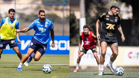 Willian José, do Bahia, e Tiquinho Soares, do Santos, são esperanças de gols