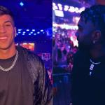 De folga, Gabigol e Kaio Jorge, do Cruzeiro, comparecem a evento da NBA em São Paulo