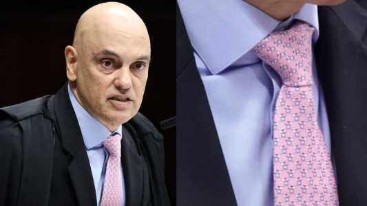 Moraes escolhe gravata de 'cachorrinhos' em julgamento de Bolsonaro