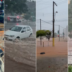 Vídeos: veja estragos causados após forte chuva na capital e Grande BH