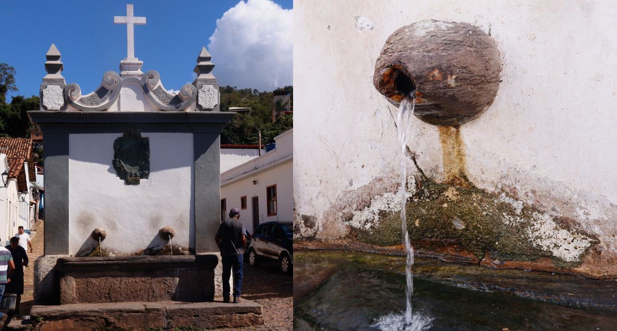 Chafariz histórico é depredado duas vezes no mesmo dia em Sabará