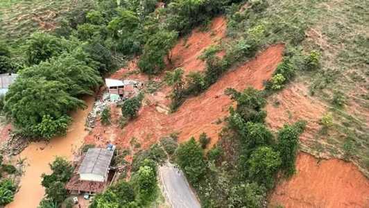 Deslizamento de encosta deixou duas vítimas fatais