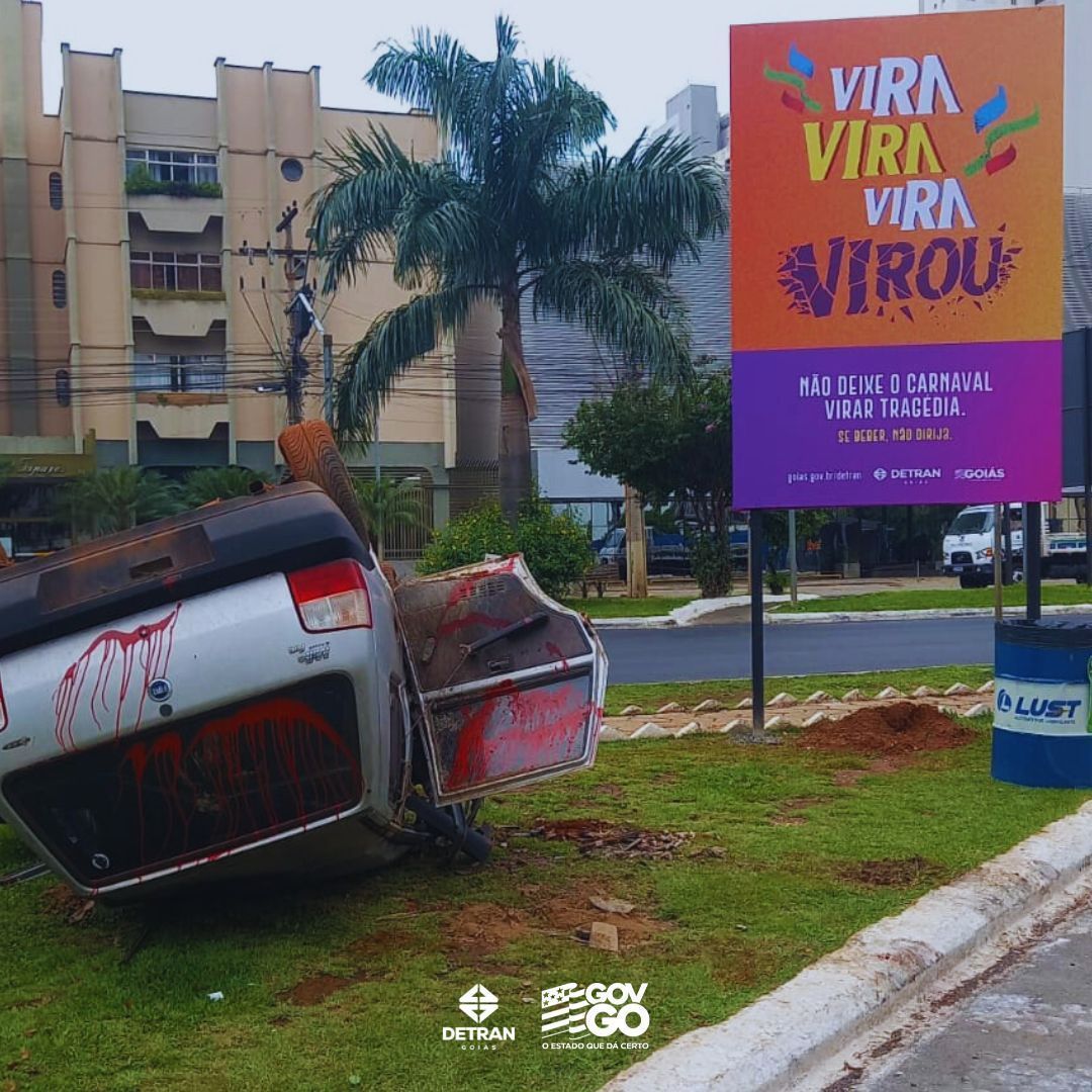 Carros capotados 'surgem' nas ruas de Goiânia (GO); entenda o motivo