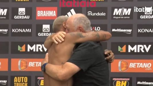 Deyverson invadiu coletiva de Felipão após Atlético 1 x 0 Cuiabá