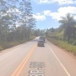 Carro capota e interdita parcialmente a MGC-356, em Itabirito, na Grande BH