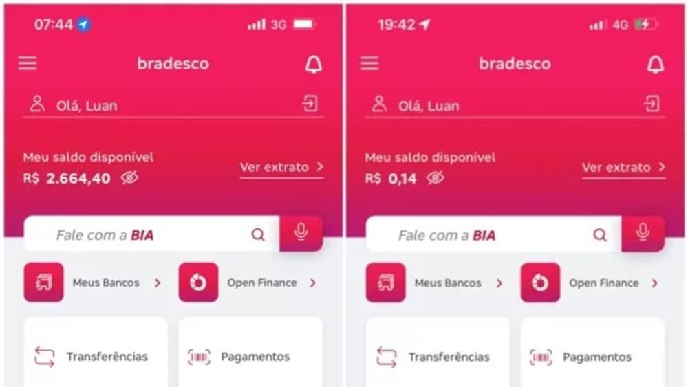 Após erro do Bradesco, homem tem dinheiro removido da conta e recebe doações de 'brincadeira'