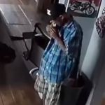 Vídeo: ladrão come lanche e bebe refrigerante durante assalto a barbearia em Uberlândia