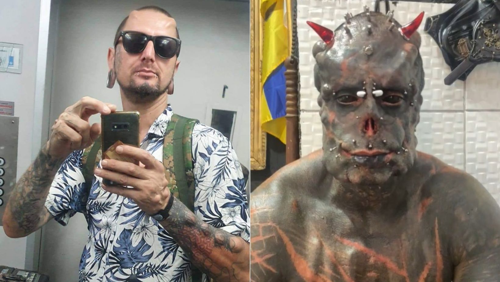 Diabão: tatuador com mais de 15 modificações corporais muda nome porque 'já não era a mesma pessoa'