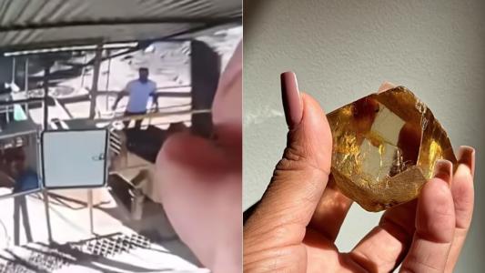 . Conforme a prefeitura da cidade, o diamante bruto foi encontrado em maio e a pedra é avaliada em R$ 16 milhões