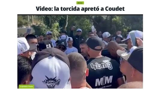 Diário Olé repercute manifestação contra Coudet
