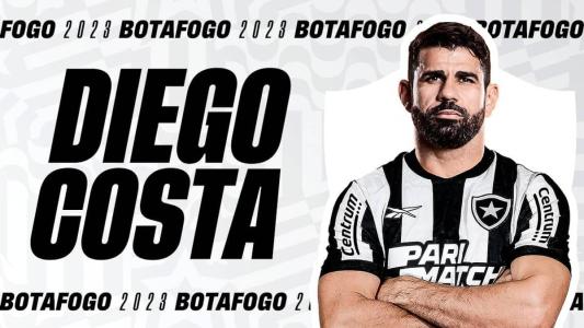 Diego Costa assinou contrato com o Botafogo até o fim da temporada 2023