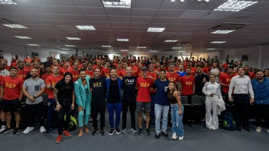 Diego Ribas (ao centro) esteve na 3ª edição do Rio Performance