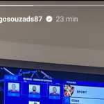 Diego Souza publica foto assistindo o jogo entre Sport x Vitória